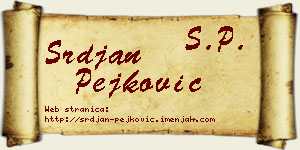 Srđan Pejković vizit kartica